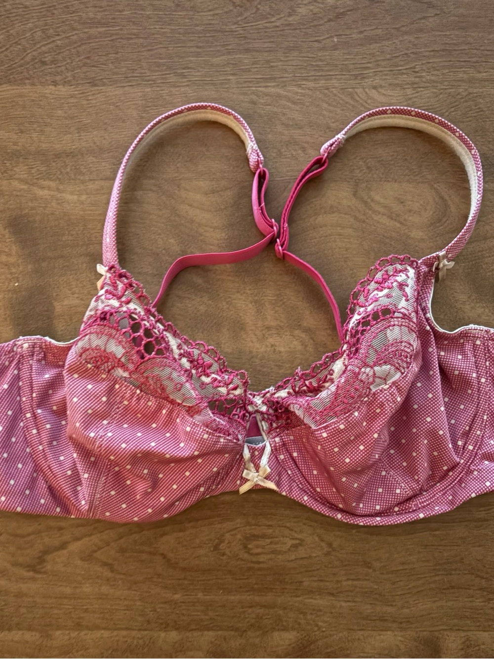 Victoria’s Secret Balconet Pink Lace Trim Underwire Bra size 34D